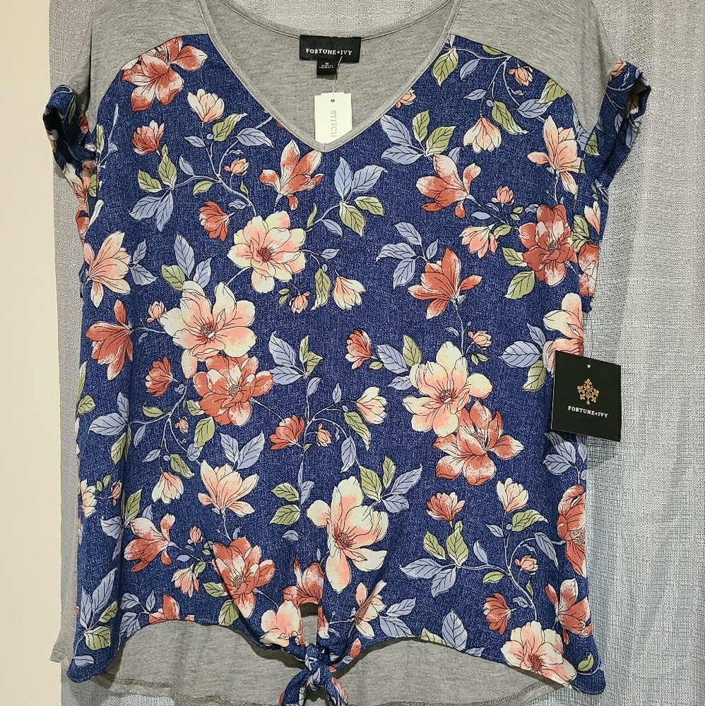 Fortune and Ivy Stitchfix Forward Tie Shirt